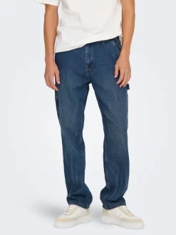 ONSEDGE Vita media Straight Fit Jeans