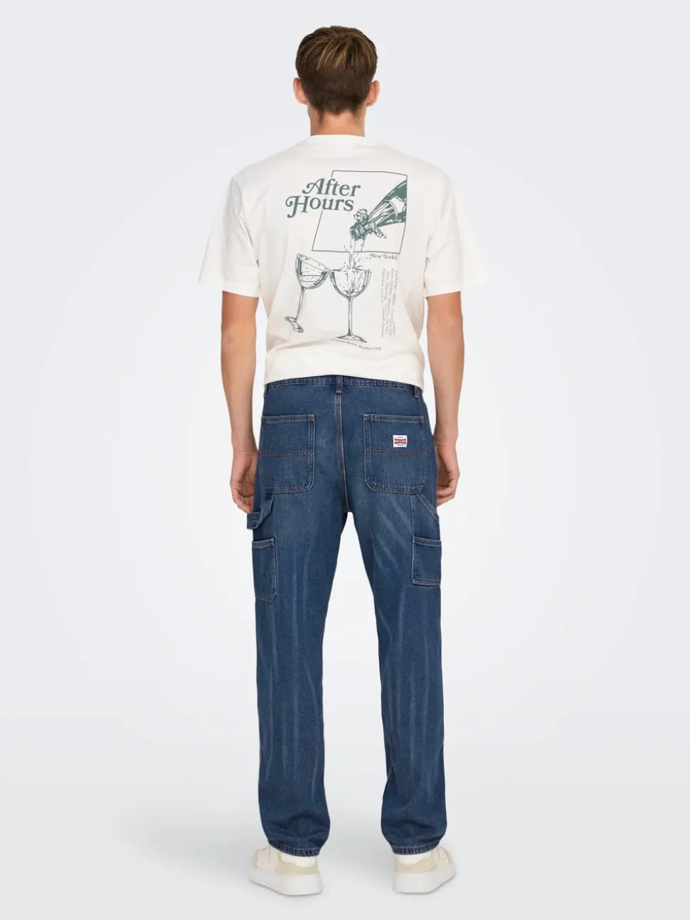 ONSEDGE Vita media Straight Fit Jeans