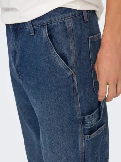 ONSEDGE Vita media Straight Fit Jeans