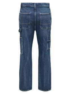 ONSEDGE Vita media Straight Fit Jeans