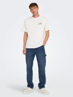ONSEDGE Vita media Straight Fit Jeans