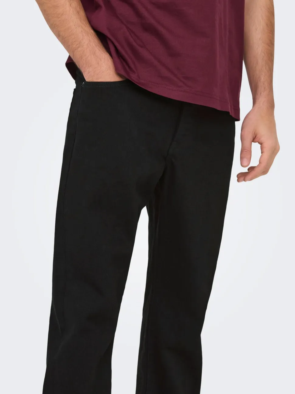 ONSEDGE Vita media Straight Fit Jeans