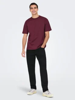 ONSEDGE Vita media Straight Fit Jeans