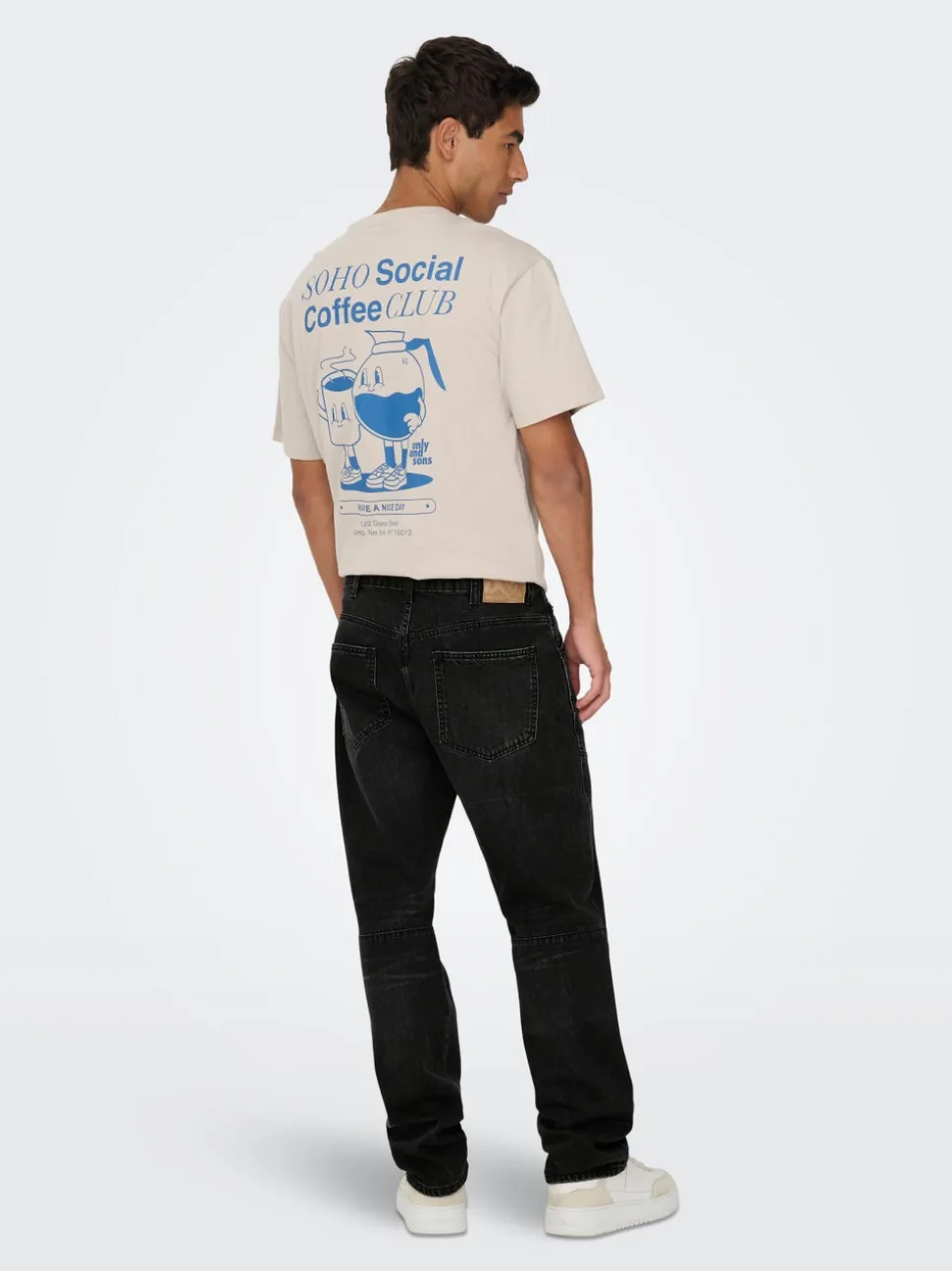 ONSEDGE Vita media Straight Fit Jeans