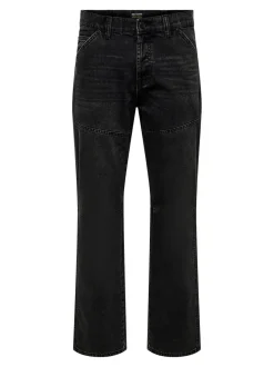 ONSEDGE Vita media Straight Fit Jeans