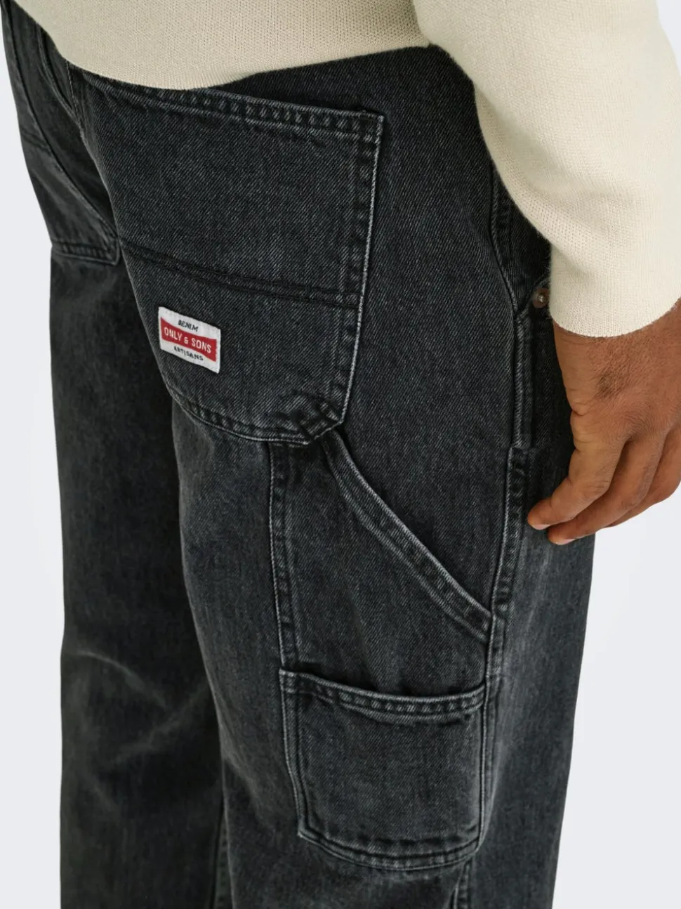 ONSEDGE Vita media Straight Fit Jeans