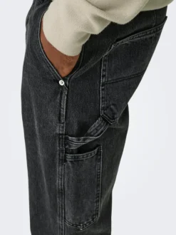 ONSEDGE Vita media Straight Fit Jeans