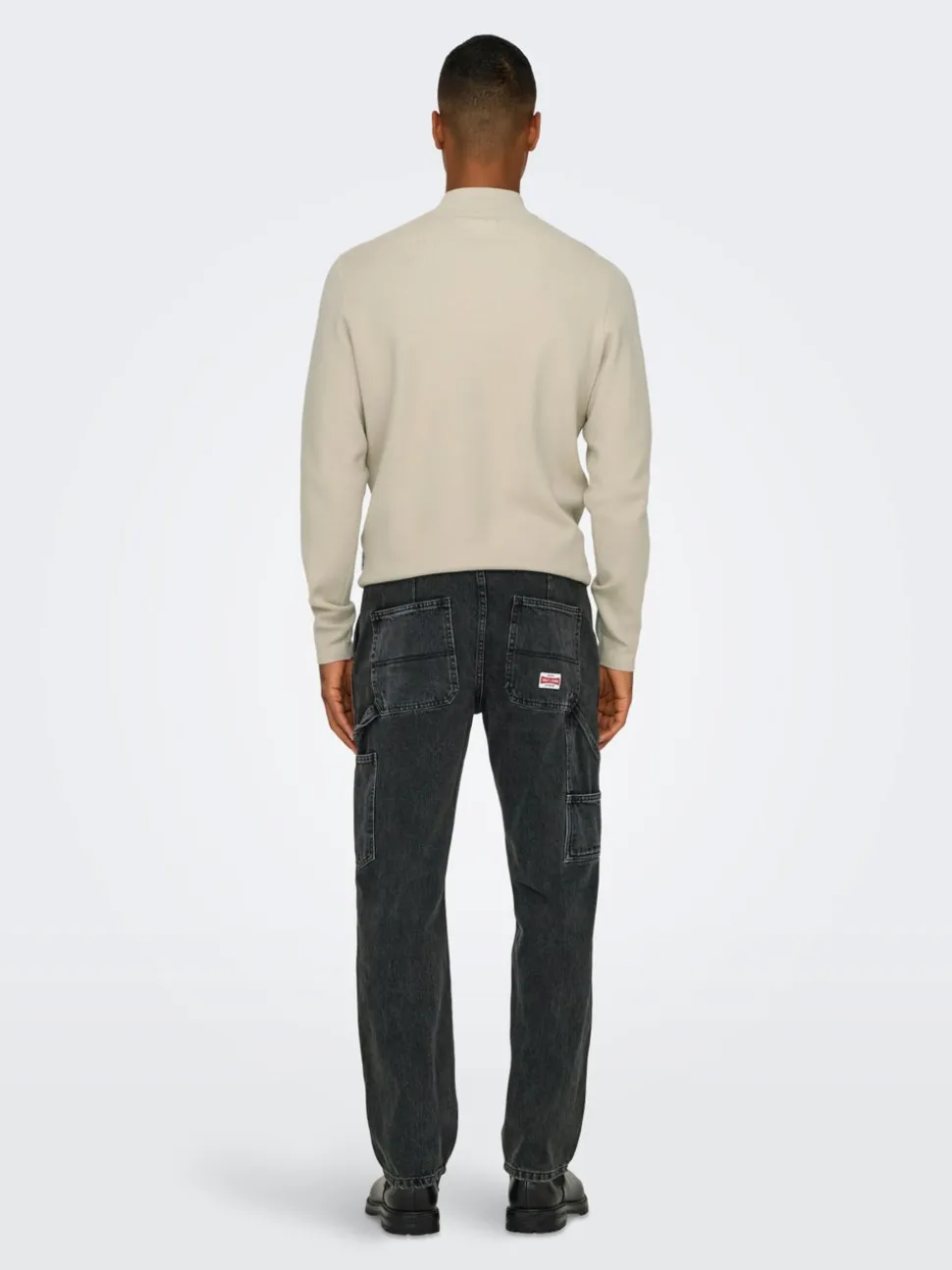 ONSEDGE Vita media Straight Fit Jeans