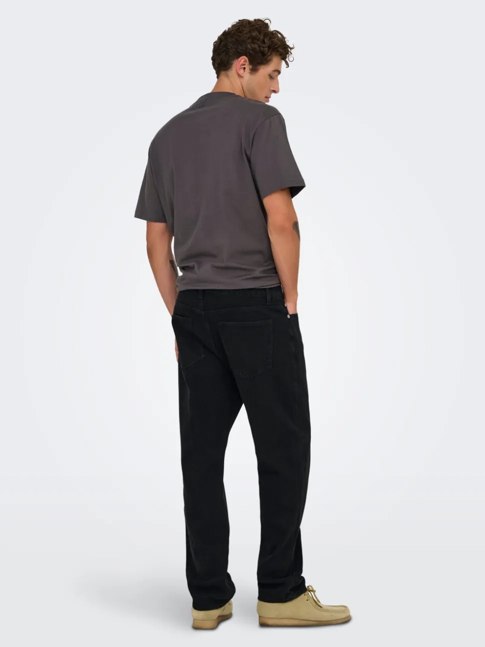 ONSEDGE Vita media Straight Fit Jeans