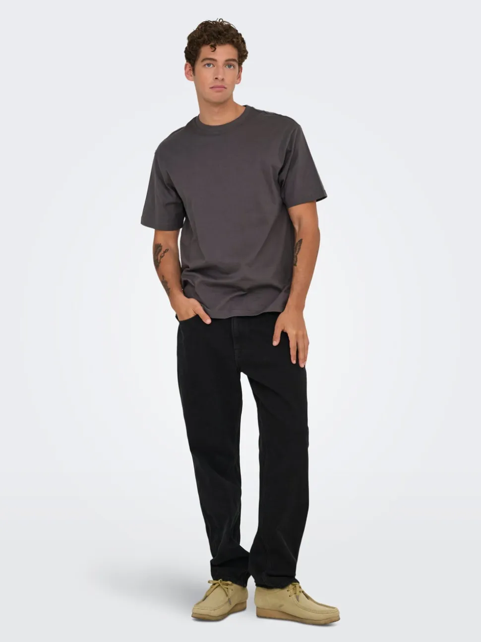 ONSEDGE Vita media Straight Fit Jeans