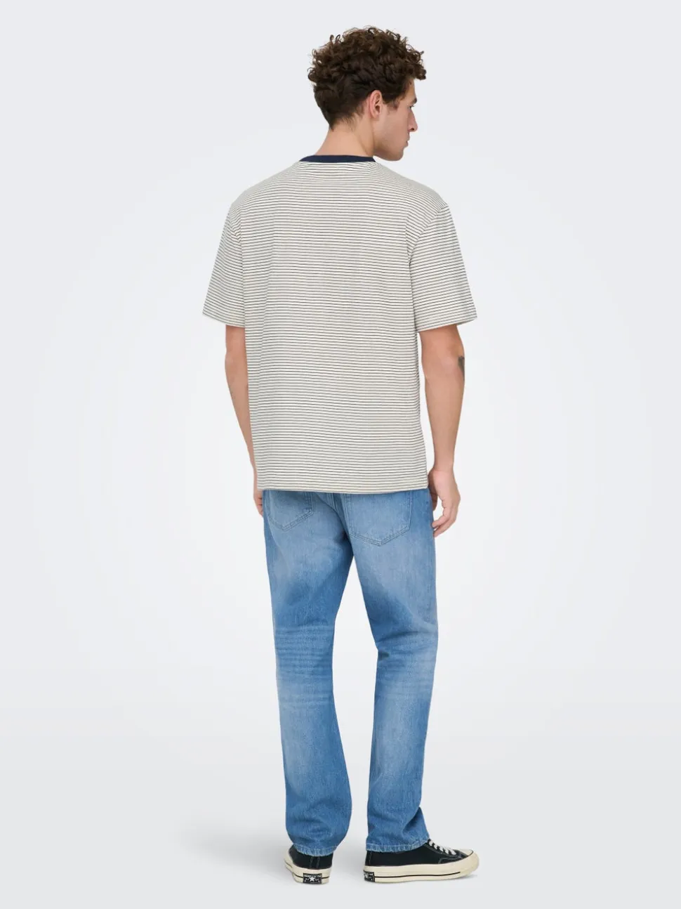 ONSEDGE Vita media Straight Fit Jeans