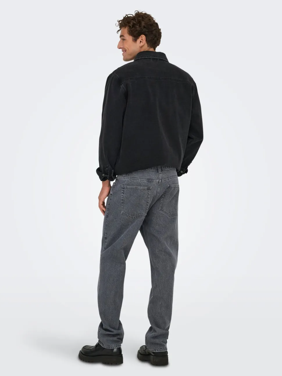 ONSEDGE Vita media Straight Fit Jeans