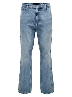 ONSEDGE Vita media Straight Fit Jeans