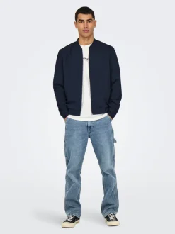 ONSEDGE Vita media Straight Fit Jeans