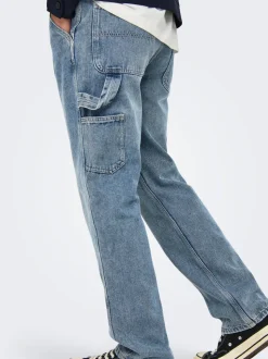 ONSEDGE Vita media Straight Fit Jeans