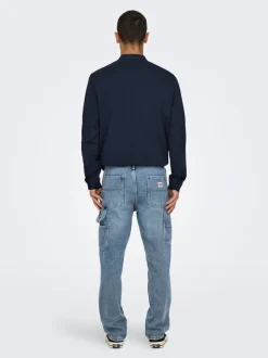 ONSEDGE Vita media Straight Fit Jeans