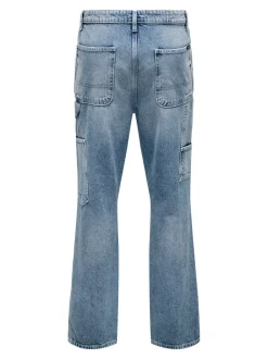 ONSEDGE Vita media Straight Fit Jeans