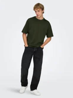 ONSEDGE Vita media Straight Fit Jeans
