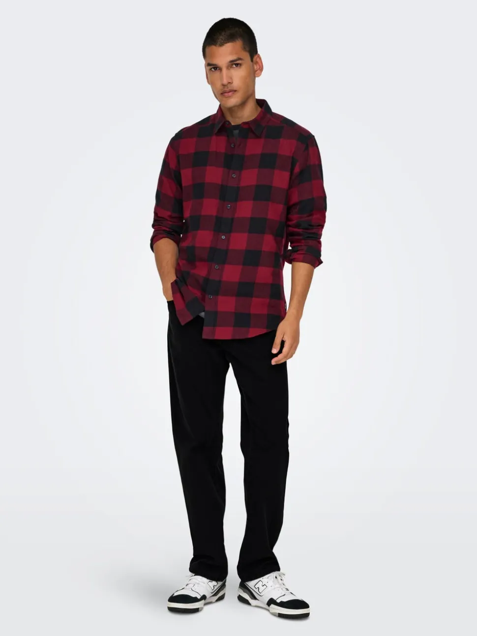 ONSEDGE Vita media Straight Fit Jeans