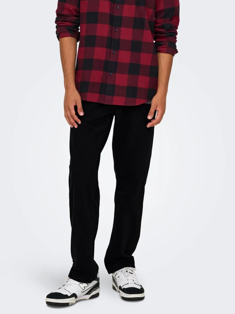 ONSEDGE Vita media Straight Fit Jeans