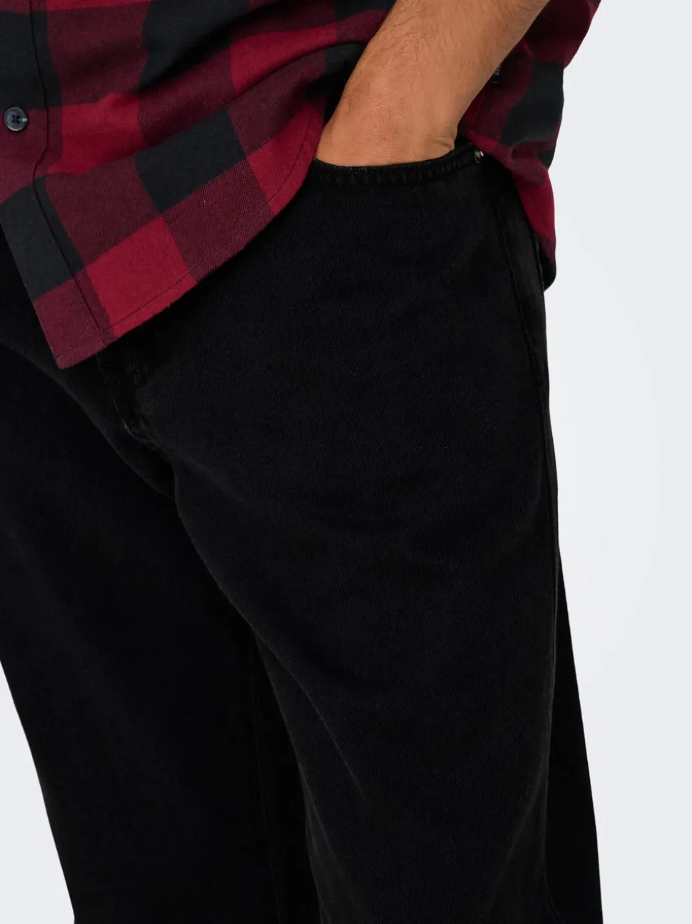 ONSEDGE Vita media Straight Fit Jeans