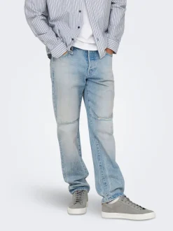ONSEDGE Vita media Straight Fit Jeans