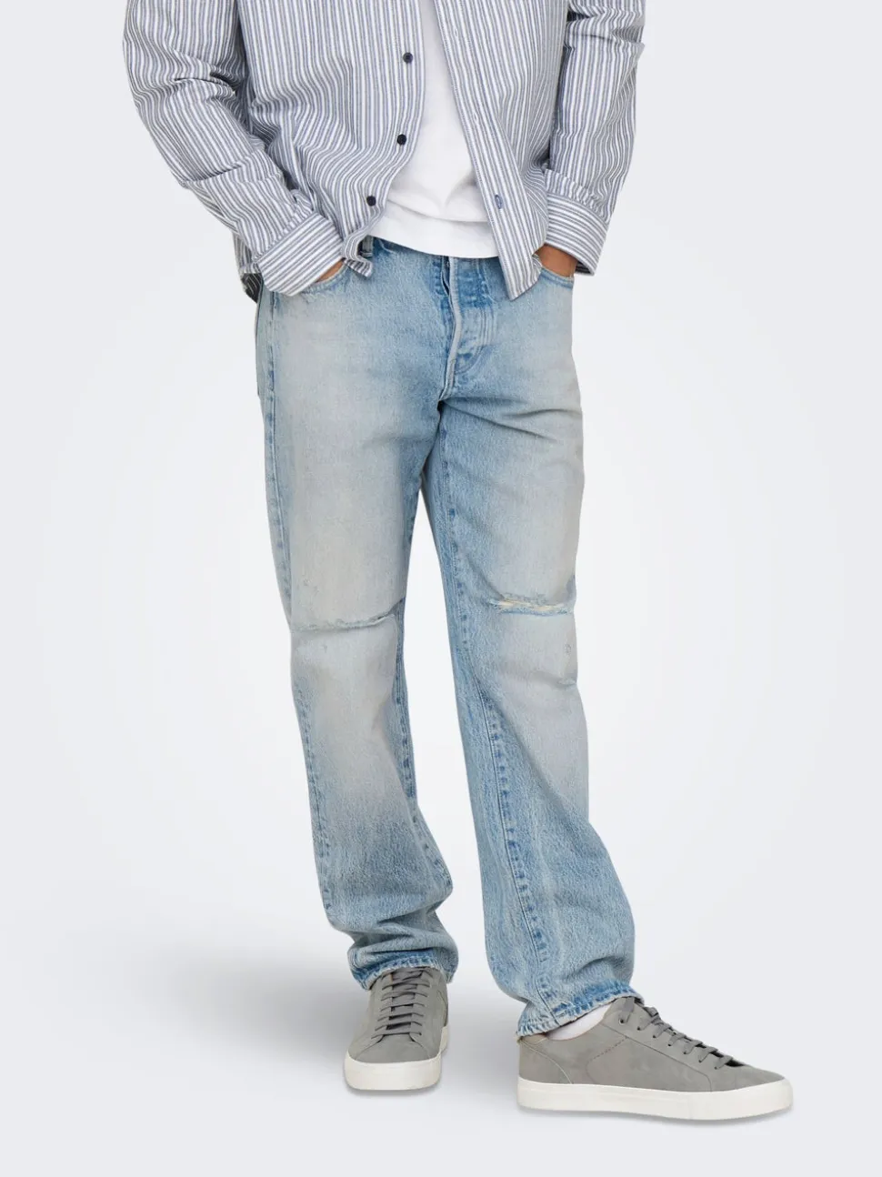 ONSEDGE Vita media Straight Fit Jeans