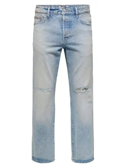 ONSEDGE Vita media Straight Fit Jeans