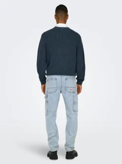 ONSEDGE Vita media Straight Fit Jeans