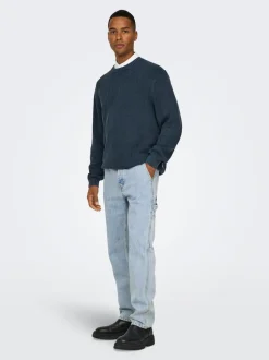 ONSEDGE Vita media Straight Fit Jeans