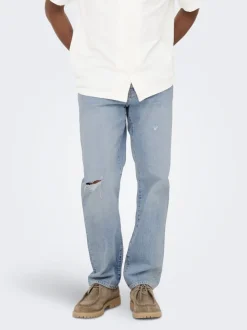 ONSEDGE Vita media Straight Fit Jeans