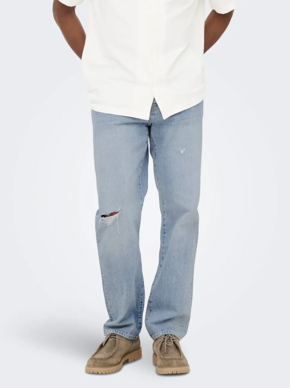 ONSEDGE Vita media Straight Fit Jeans