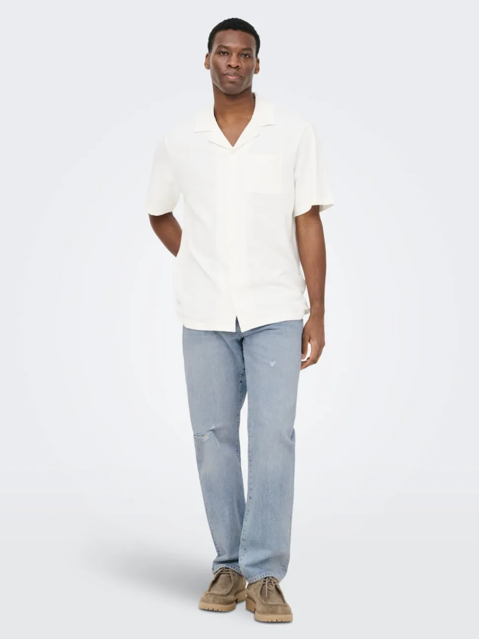 ONSEDGE Vita media Straight Fit Jeans