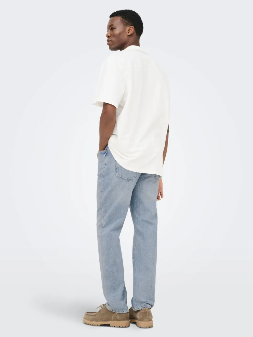 ONSEDGE Vita media Straight Fit Jeans