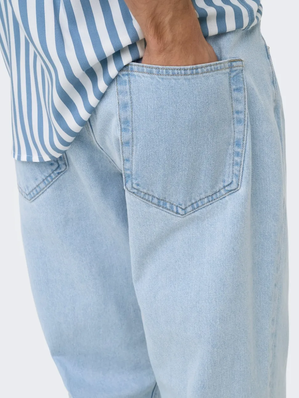 ONSEDGE Vita media Straight Fit Jeans