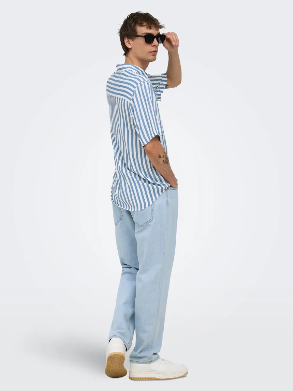 ONSEDGE Vita media Straight Fit Jeans