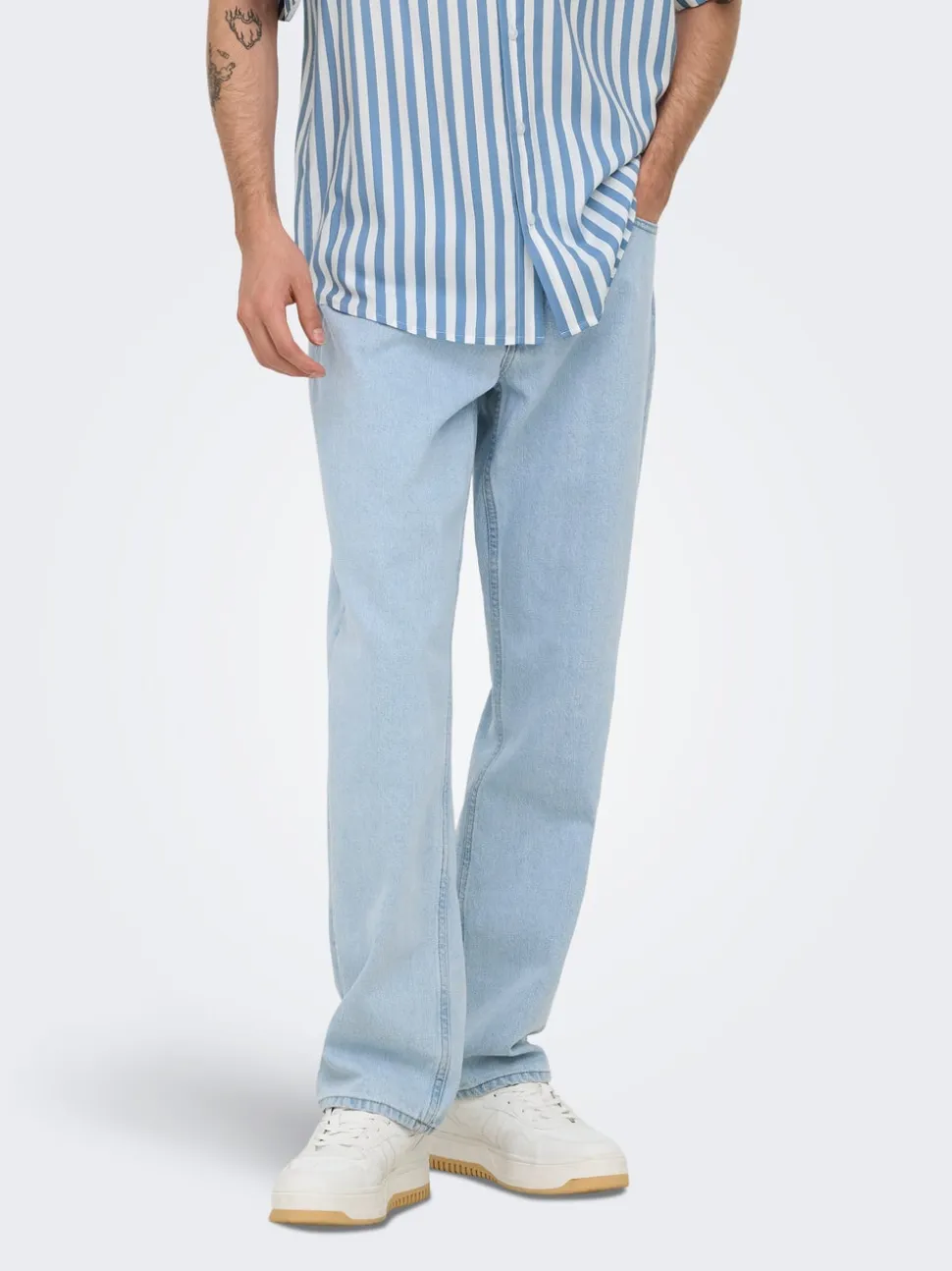 ONSEDGE Vita media Straight Fit Jeans