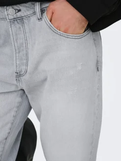 ONSEDGE Vita media Straight Fit Jeans