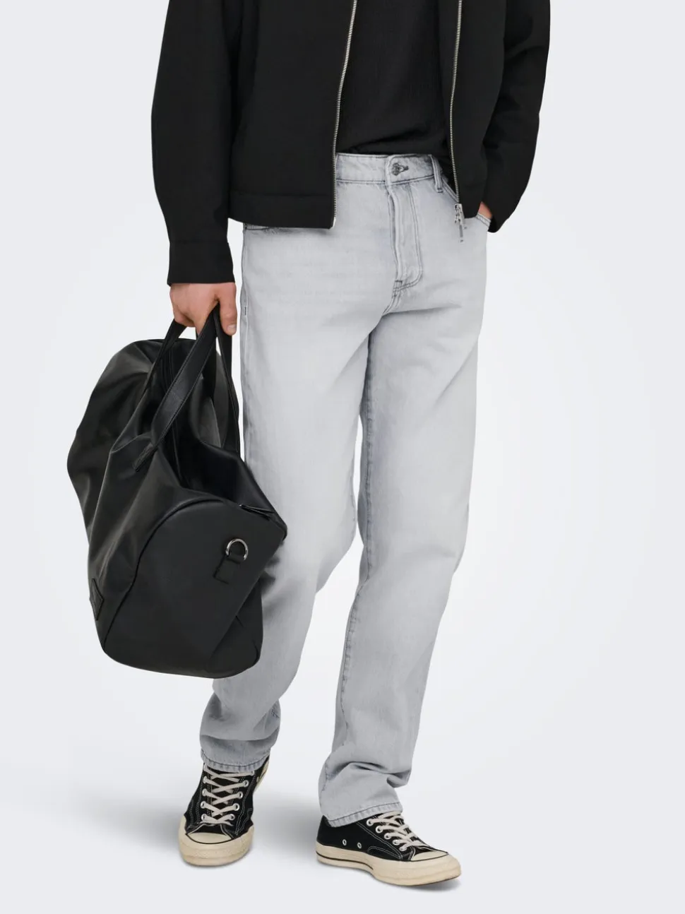ONSEDGE Vita media Straight Fit Jeans