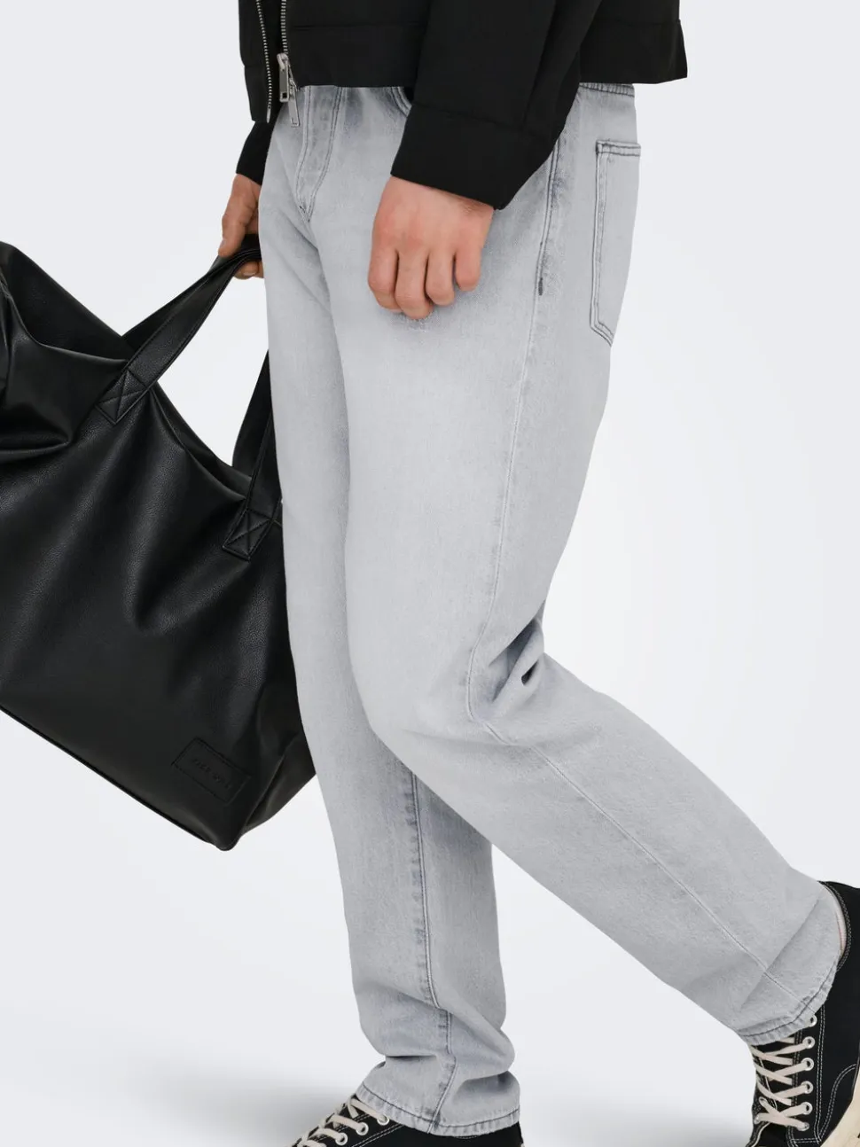 ONSEDGE Vita media Straight Fit Jeans