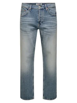 ONSEDGE Vita media Straight Fit Jeans