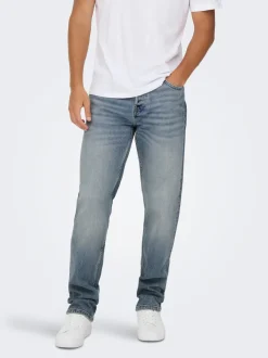 ONSEDGE Vita media Straight Fit Jeans