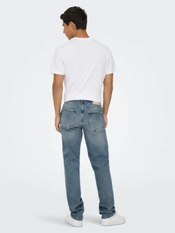 ONSEDGE Vita media Straight Fit Jeans