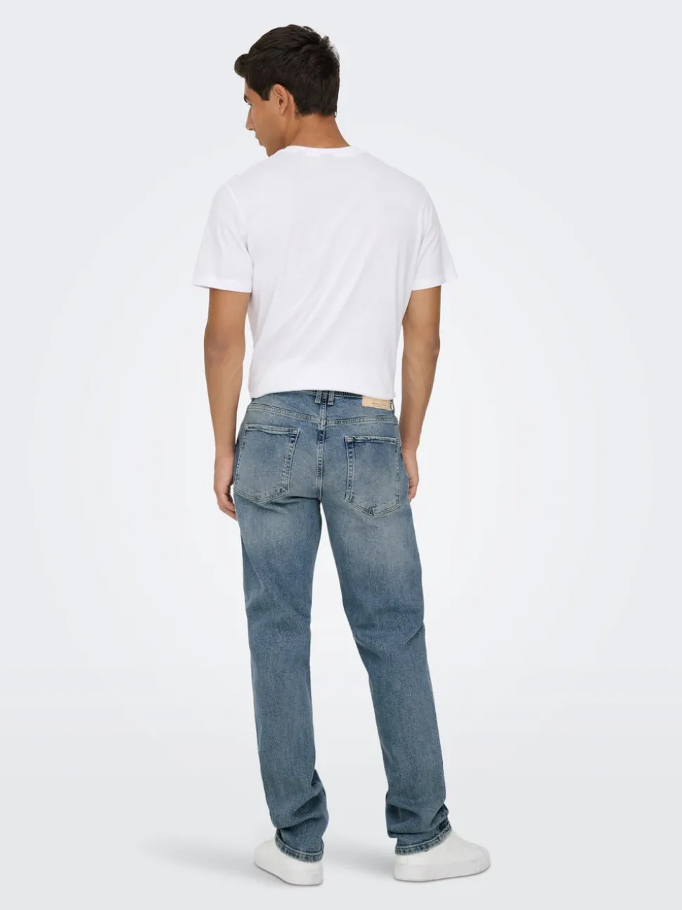 ONSEDGE Vita media Straight Fit Jeans