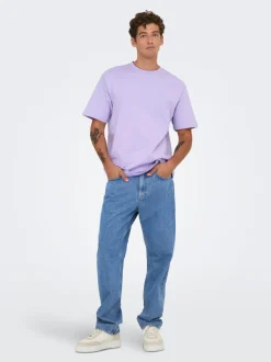 ONSEDGE Vita media Straight Fit Jeans