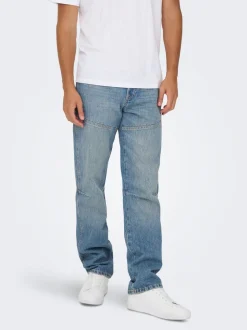 ONSEDGE Vita media Straight Fit Jeans