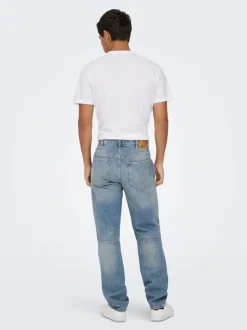 ONSEDGE Vita media Straight Fit Jeans