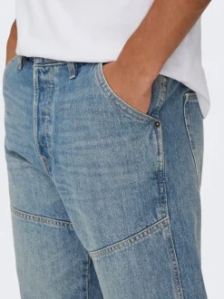 ONSEDGE Vita media Straight Fit Jeans