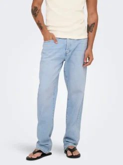 ONSEDGE Vita media Straight Fit Jeans