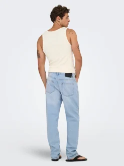 ONSEDGE Vita media Straight Fit Jeans